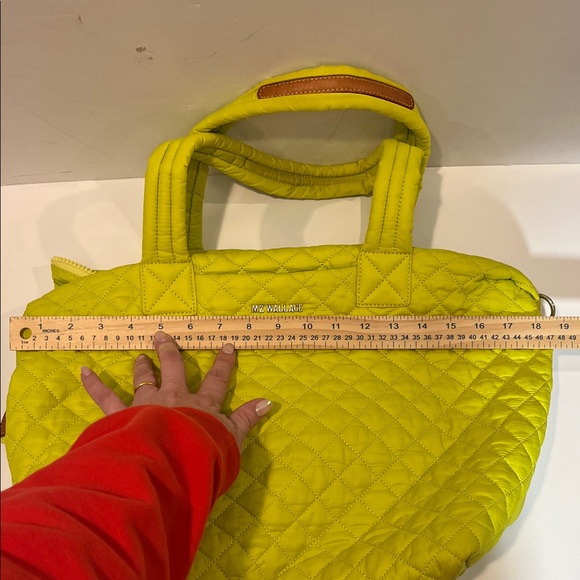 MZ Wallace Medium Metro Tote Deluxe – Bright Yellow - Picture 9 of 13